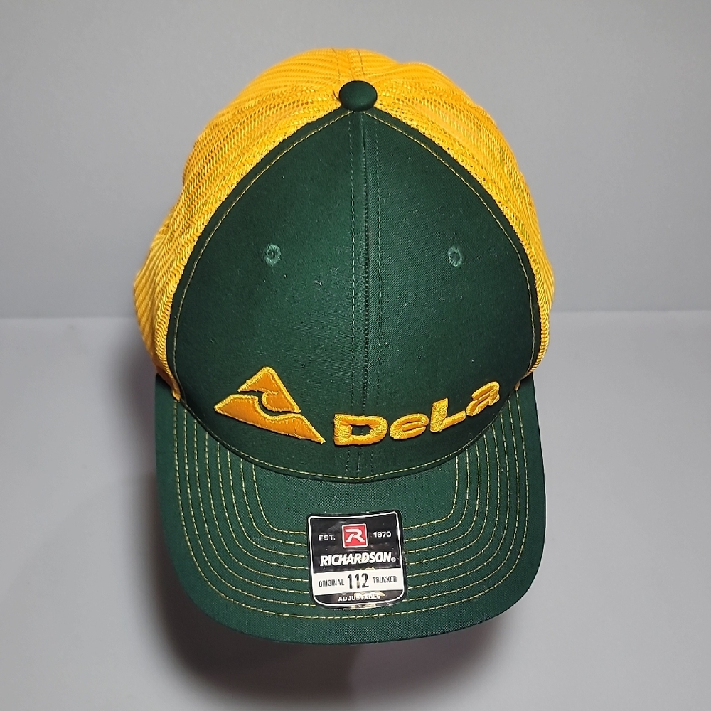 NEW Richardson 112 DelaCruz Yellow/Green Snap Back Trucker Hat MRSP 28.95 $